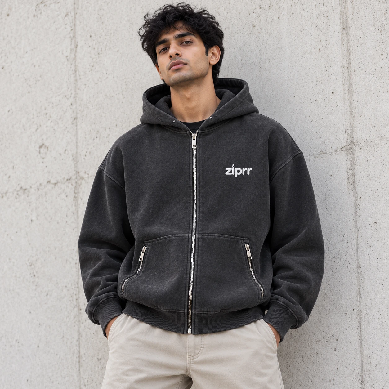 Minimalist Charcoal Heavy Hoodie